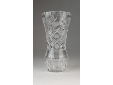 Régi hibátlan kristály váza 14 cm