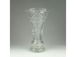 Csiszolt üveg váza 16 cm