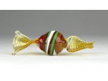 Muránói fújt üveg cukorka bonbon 8 cm