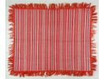 Piros-fehér vászon terítő 95 x 106 cm