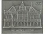 Brémai tanácsháza fém fali plakett 1987