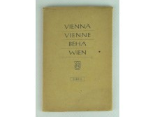Régi 12 darabos Bécs képeslap mappa