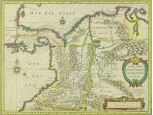 Antik Kolumbia térkép másolat ~1670