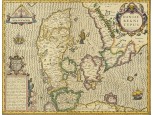 Antik Dán térkép másolat 