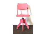 Régi art deco támlás forgó fodrász szék