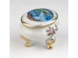Régi japán porcelán lábas gyűrűtartó NIAGARA