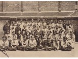 Régi iskolai fotográfia csoportkép 1932