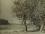 Régi fekete-fehér Dunapart fotográfia