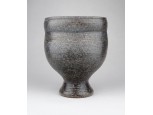 Retro Adamis Gusztáv iparművészeti szürke kerámia váza