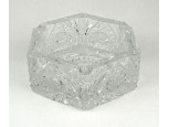 Vastag falú ólomkristály hamutál 15 cm