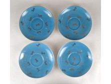 Régi kék osztrák tányér készlet 4 darab