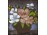 Keretezett virágcsendélet selyemkép 25 x 22 cm