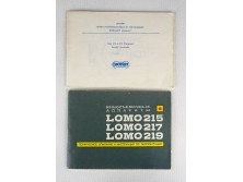 Lomo 215 - 217 - 219 filmfelvevő használati útmutató