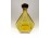 Régi borostyánsárga színű art deco dugós üveg likörös üveg 17 cm