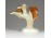 Régi Aquincum porcelán madár pár figura 10 cm
