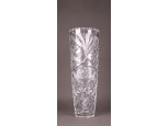 Csiszolt üveg kristály váza 30.5 cm