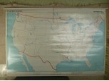 Nagyméretű USA domborzati térkép