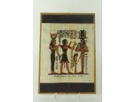 Egyiptomi papirusz kép Istenségek Hathor Seth