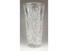 Hibátlan kristály váza 22.2 cm