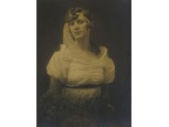 Antik keretezett női portré fotográfia 37 x 29 cm 1924 FÜSTI MOLNÁR ILONA