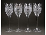 Csiszolt röviditalos kristály pohár készlet 4 darab