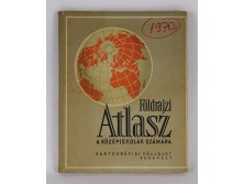Régi középiskolai földrajzi atlasz 1970