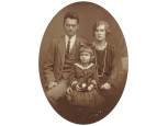 Régi családi fotográfia portré S. WEITZMANN 14.5 x 10.5 cm