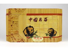 Kínai pandás bambuszos reklám fadoboz