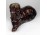Nagyméretű barna mázas kerámia kutya kuvasz
