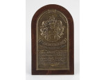 Nagyméretű Kiskundorozsma bronz plakett 23 x 14 cm