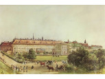 Színes keretezett nyomat Wien Hofburg 27.5 x 38 cm