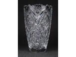 Régi csiszolt kristály váza 16 cm