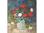 XX. századi festő : Asztali virágcsendélet 1975