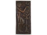 Élet - béke - szabadság jelzett bronz relief 28 x 12.5 cm