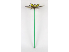 Ólomüveg virág 12.5 x 29 cm