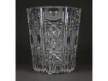 Csiszolt üveg kristály váza 13 cm