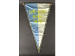 SZB - KISZ KUPA 1979 kék fehér háromszög csapatzászló 33.5 x 55 cm
