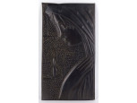Régi fekete réz modern madonna falikép 31.5 x 17.5 cm