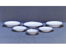 Antik cseh porcelán tányér készlet 12 db