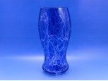 Régi kék színezett fújtüveg váza