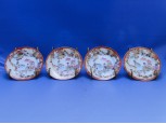 Régi japán porcelán tányér készlet 4 db