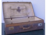 Antik bőr koffer utazó táska