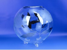 Különleges hibátlan üveg váza gömbváza
