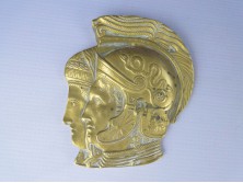 Rómiai katonai portré rézplakett