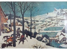 Régi Brueghel vadászok a hóban 77 x 97 cm