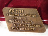 Díszdobozos MFKI 1957-2007 MFA emlékérem