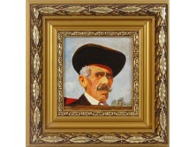 Flaisz János:  Csikós portré olaj festmény 