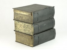 Antik könyv alakú  titokdoboz 3 db
