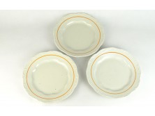 Retro Zsolnay porcelán tányér készlet 3 db