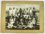 Antik iskolai osztálykép fotográfia 1932